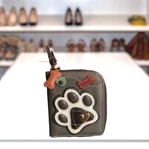 New Chala Zip Around Small Wallet with PawPrint Host Pick!
